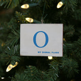 "O" Flag Vintage Ornament - mysignalflags