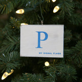 "P" Flag Vintage Ornament - mysignalflags