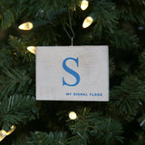 "S" Flag Vintage Ornament - mysignalflags