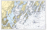 Chebeague Island , ME Nautical Chart Placemats, set of 4
