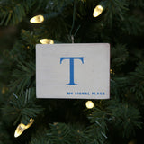 "T" Flag Vintage Ornament - mysignalflags