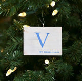 "V" Flag Vintage Ornament - mysignalflags