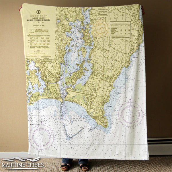 Point Judith Harbor, RI - Nautical Chart Blanket