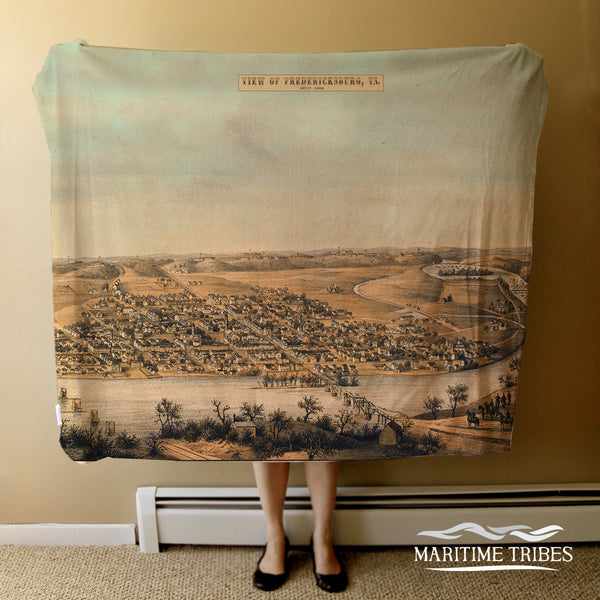 Fredericksburg Bird's Eye View Blanket