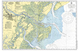 Savannah, GA & Wassaw Sound Nautical Chart Placemats, set of 4