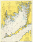 Buzzards Bay Vintage Nautical Chart Scroll