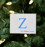 "Z" Flag Vintage Ornament - mysignalflags