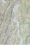 Damariscotta , ME Vintage Topo Map Scroll