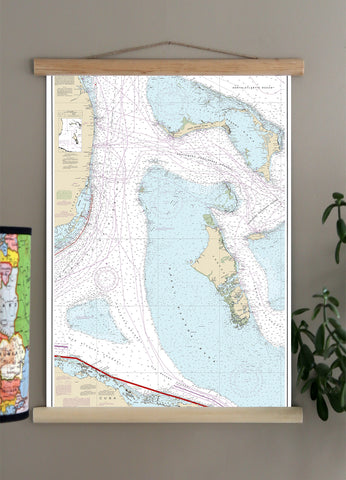 Straits of Florida - Eastern Part - Nautical Chart, c. 2017 Scroll