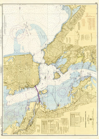 San Francisco Bay, CA Nautical Chart Scroll