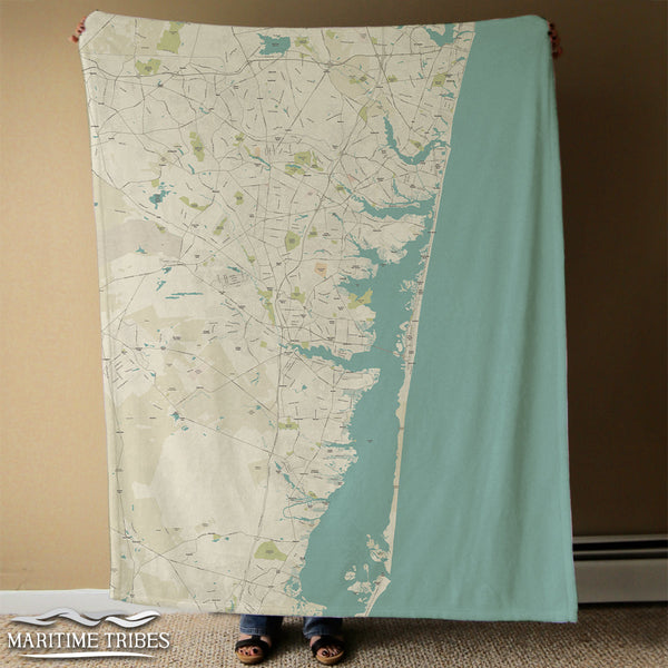 Spring Lake to Island Beach State ParkNJ Sea Glass Blanket