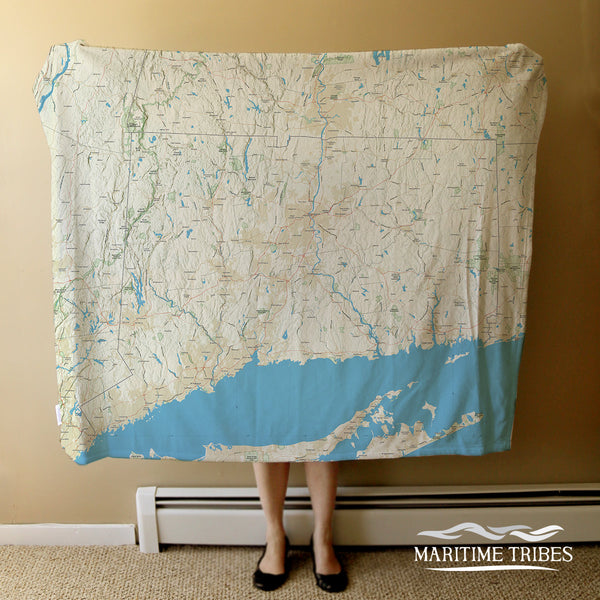 Connecticut Charted Territory Blanket