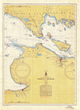 Mackinaw Island, MI Vintage Nautical Chart Scroll