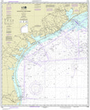 Galveston to Rio Grande, TX Modern Nautical Chart - 2019 Scroll