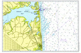 Bethany Beach, DE Nautical Chart Placemats, set of 4