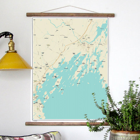 Casco Bay Modern Wave Scroll