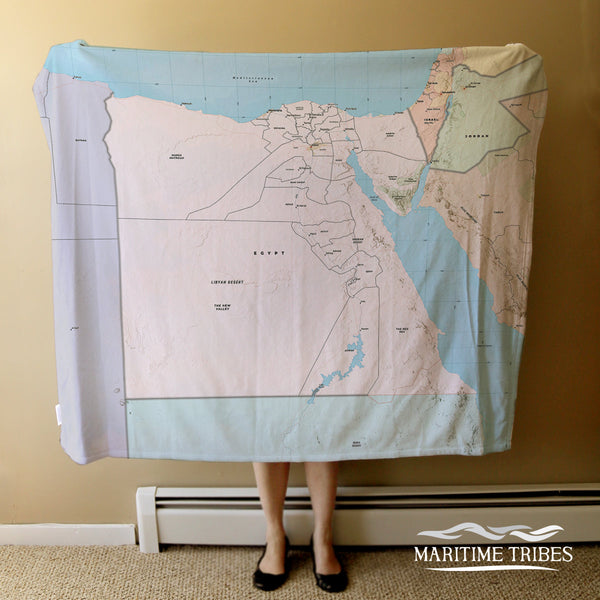 Egypt Charted Territory Blanket