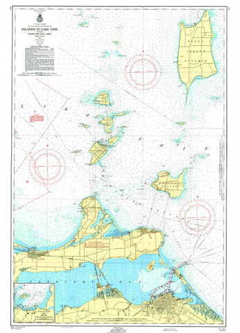 Island of Lake Erie Chart Scroll