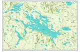 Lake Winnipesaukee, Wolfeboro, NH, Charted Territory Map Placemats, set of 4