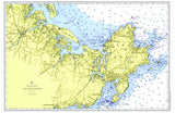 Essex MA to Cape Ann MA - Vintage Nautical Chart Placemats, set of 4