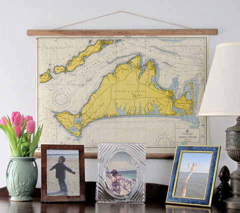 Martha's VIneyard, MA Nautical Chart Scroll