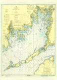 Buzzards Bay, MA Vintage Nautical Chart Scroll