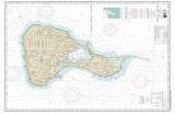 Block Island NOAA Chart 13217 Placemats, set of 4
