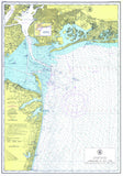 Sandy Hook, NJ and entrance to New York Harbor Chart, c. 1952 Scroll