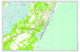 Pawleys Island Topo map Placemats, set of 4