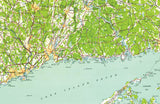 Eastern Long Island Sound Nautical Chart Placemats, set of 4