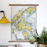 Shelter Island, NY Nautical Chart Scroll