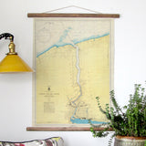 Niagara-on-the-Lake, ON, NY Vintage Nautical Chart Scroll