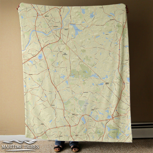 LynnfieldMA Neighborhood Map Blanket