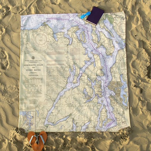 Admiralty Inlet to Puget Sound, WA Nautical Chart Blanket