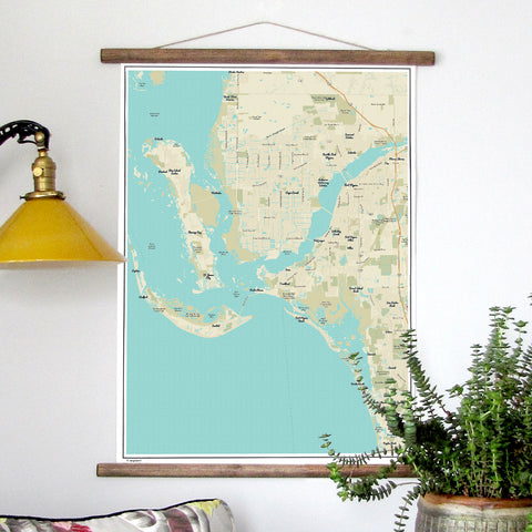 Sanibel - Estero Florida Modern Wave Scroll