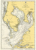 Tampa Bay to St Joseph's Sound 1932 Chart Scroll