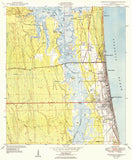 Jacksonville Beaches Vintage Topo Scroll