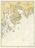 Frenchman & Blue Hill Bays, ME - Mount Desert Island - Chart Scroll